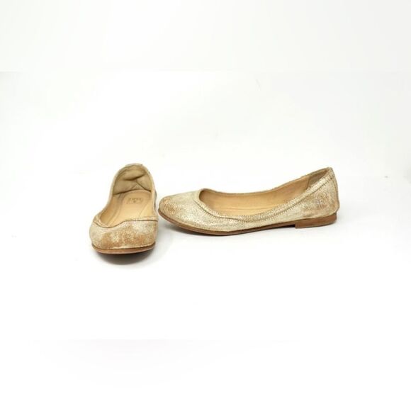 Frye Women's Carson Metallic Gold ballet shoes; size 6; Preloved & very comfy - Picture 1 of 15